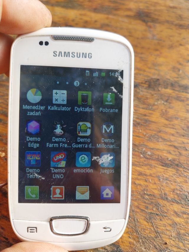 Samsung Galaxy - móvil blanco