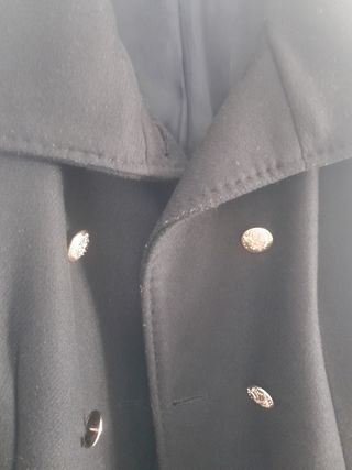Ganga Chaquetón Zara mujer negro - Talla M