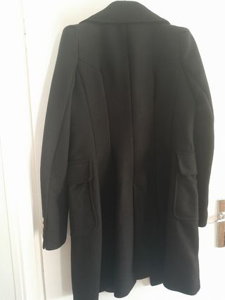 Ganga Chaquetón Zara mujer negro - Talla M