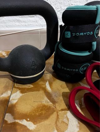 Pack fitness: Kettlebell + pesas + gomas