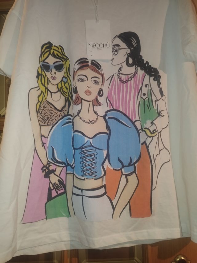 Camiseta estampada mujer