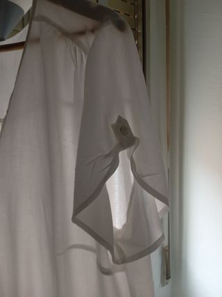 Blusa blanca,manga corta