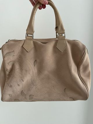 Bolso serraje beige