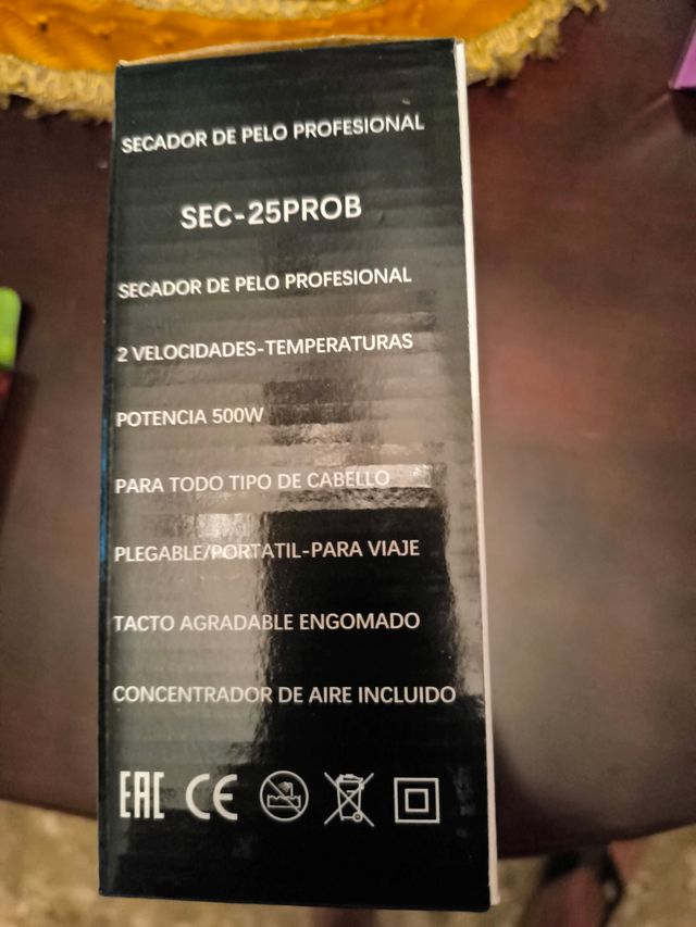 Secador de Pelo Plegable EURO LIFE