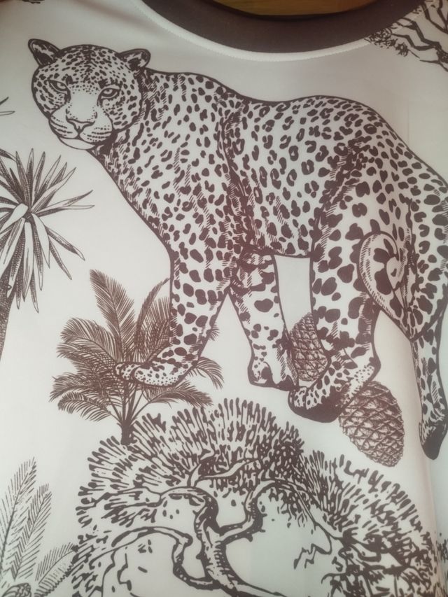Camiseta estampado leopardo