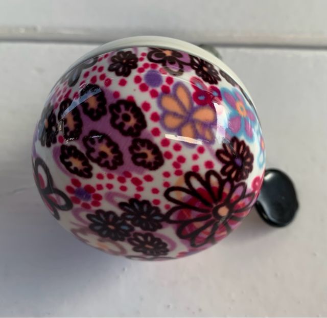 Timbre bici flores vintage