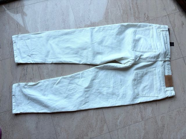 Jeans bianchi Zara uomo tg 50