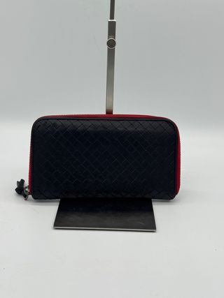 Cartera Bottega Veneta - Negra y Roja