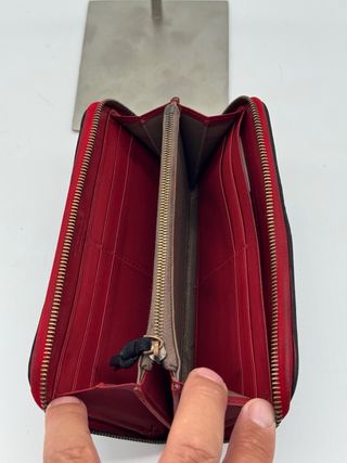 Cartera Bottega Veneta - Negra y Roja