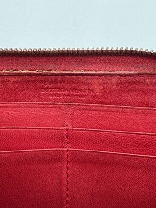 Cartera Bottega Veneta - Negra y Roja