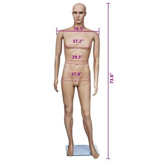 vidaXL Maniquí de hombre A