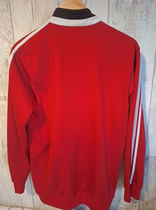 Chaqueta Adidas chándal roja y negra - M
