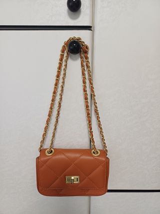 Bolso bandolera cuero marrón