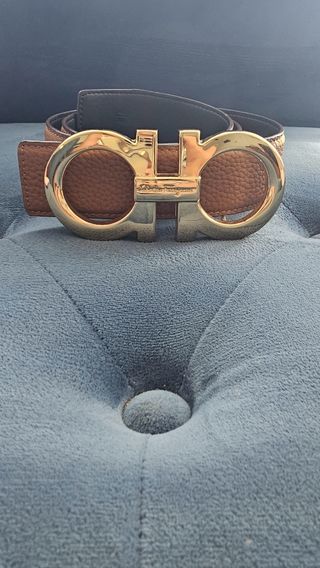 Cinturón Salvatore Ferragamo marrón dorado
