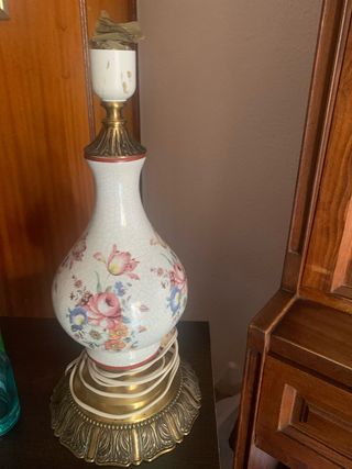 Lampara porcelana vintage