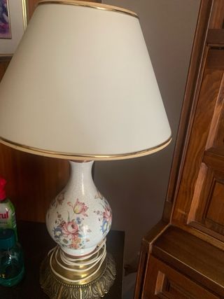 Lampara porcelana vintage