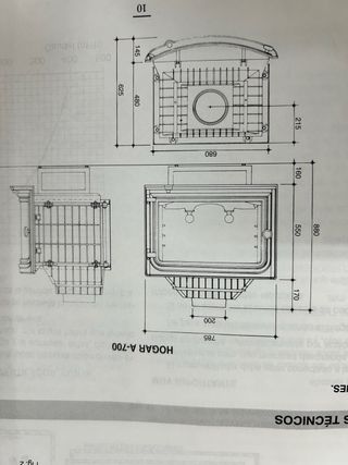Estufa Hergom A700 - Hogar Curvo