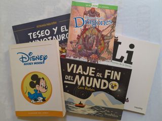 5 LIBROS INFANTILES: CÓMIC MICKEY MOUSE, etc.