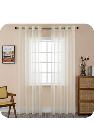 GIRASOLE HOME Par de cortinas filtrantes 140x235cm