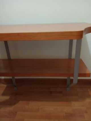 Repisa de madera maciza - 2 estantes