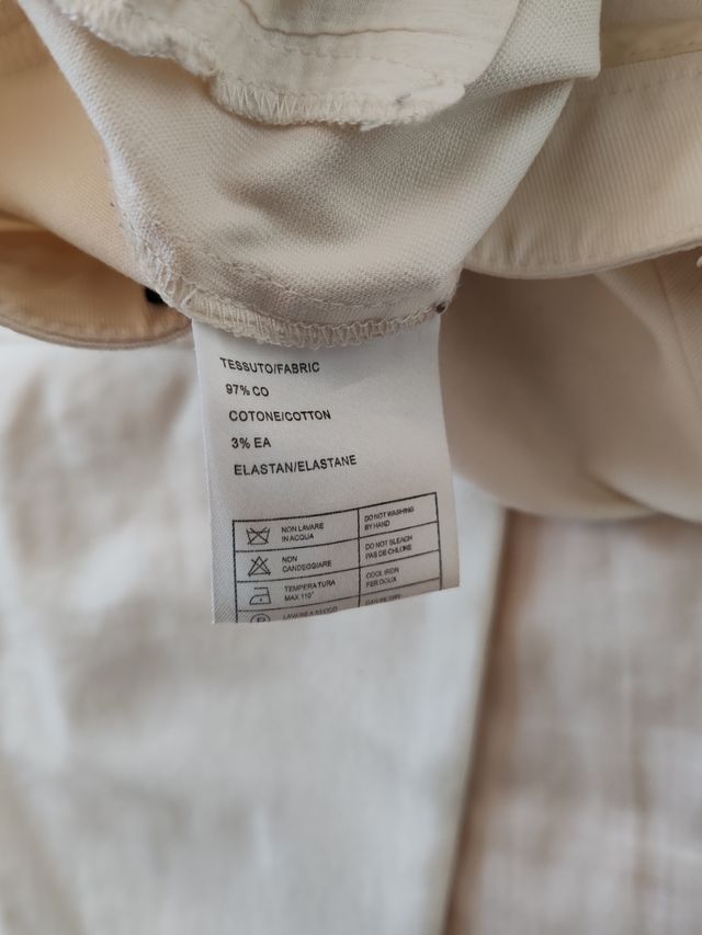 Pantaloni Luisa Spagnoli bianchi taglia M