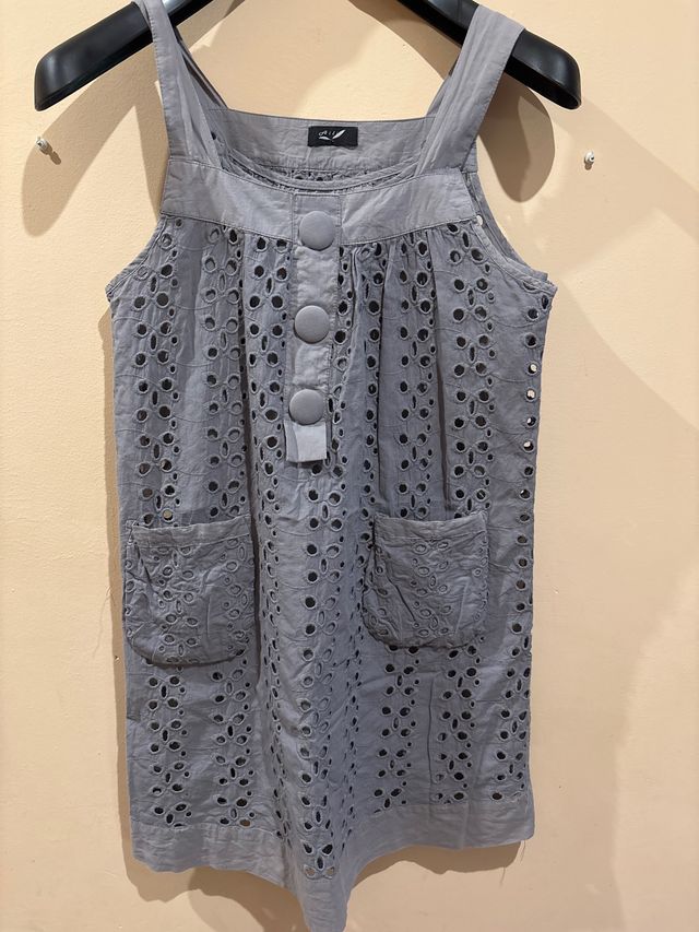 Vestido gris corto - veraniego
