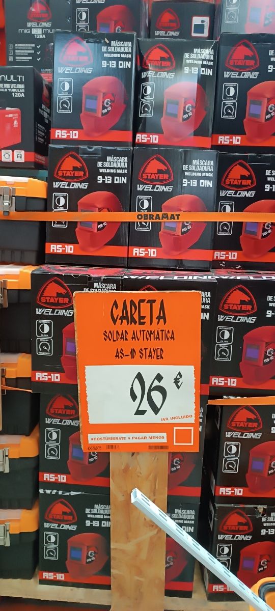 Máscara Careta Soldadura Stayter RS-10 - 9-13 DIN