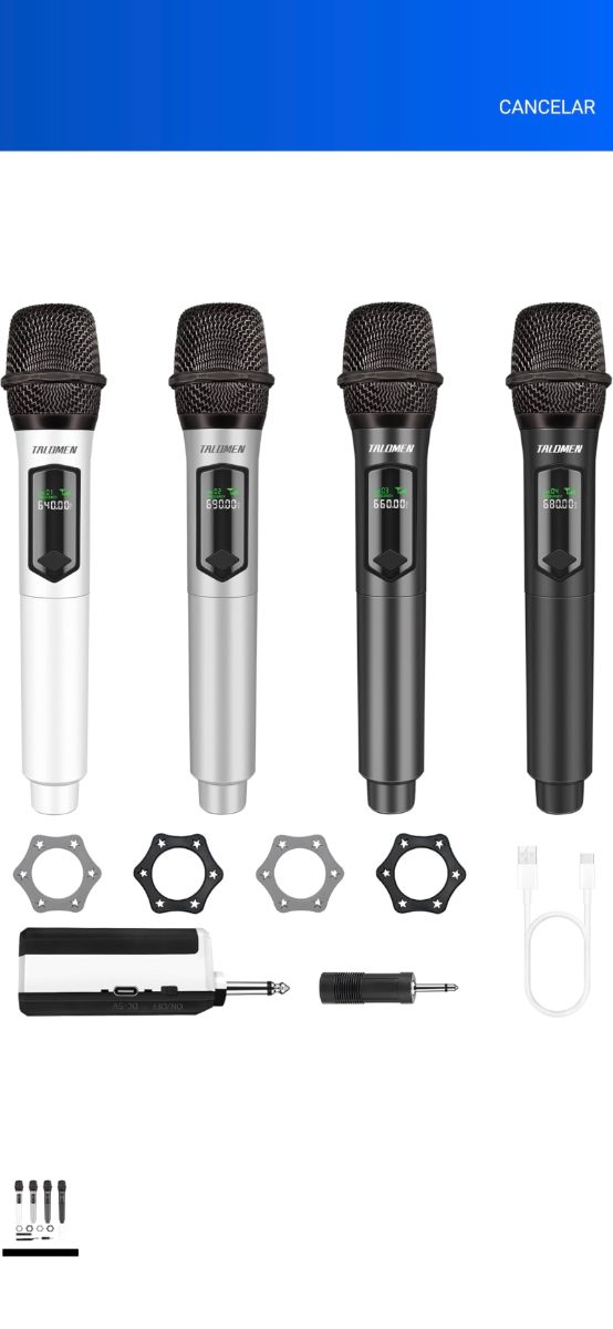 Micro inalambrico K60 x4 + receptor