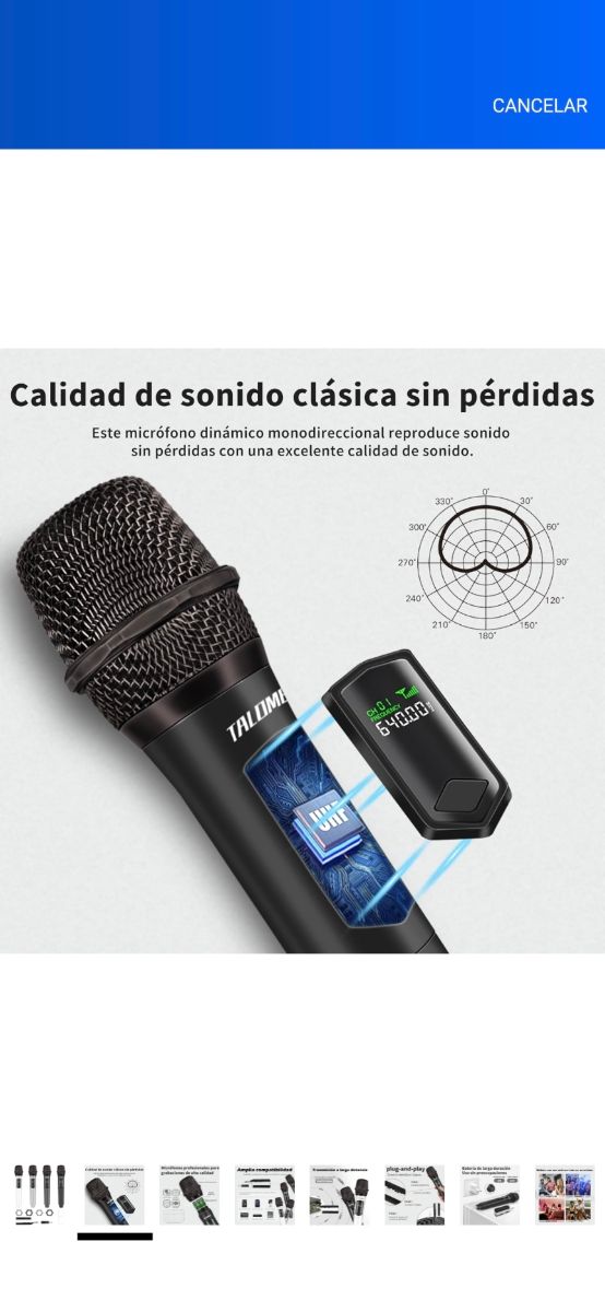 Micro inalambrico K60 x4 + receptor