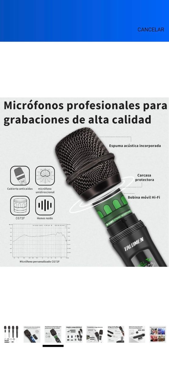 Micro inalambrico K60 x4 + receptor