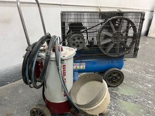 Arenadora de precisión centrino con compresor