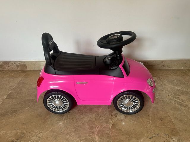 Coche paseo bebé Fiat 500 rosa