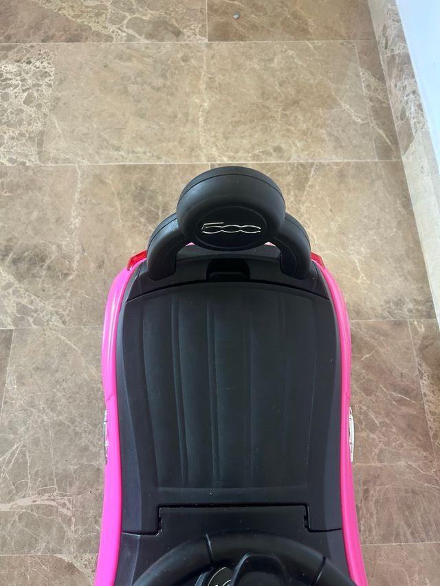 Coche paseo bebé Fiat 500 rosa