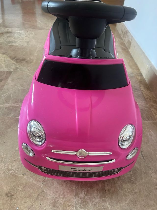 Coche paseo bebé Fiat 500 rosa