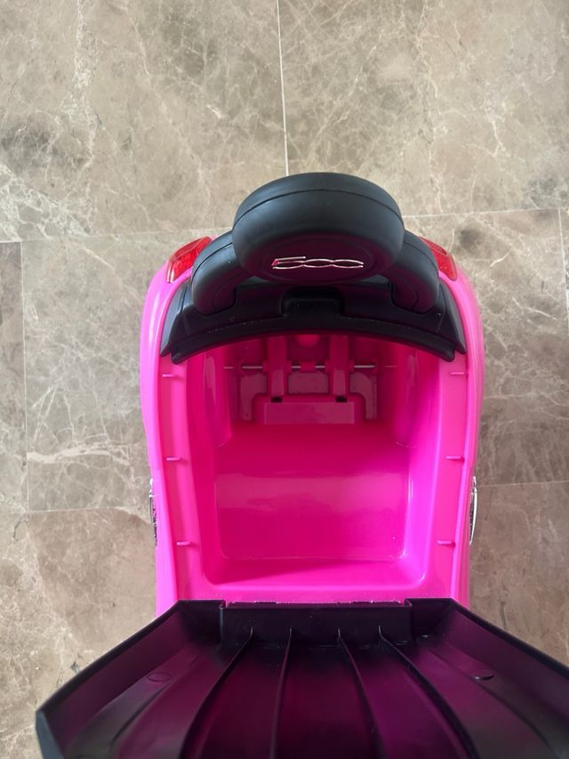 Coche paseo bebé Fiat 500 rosa