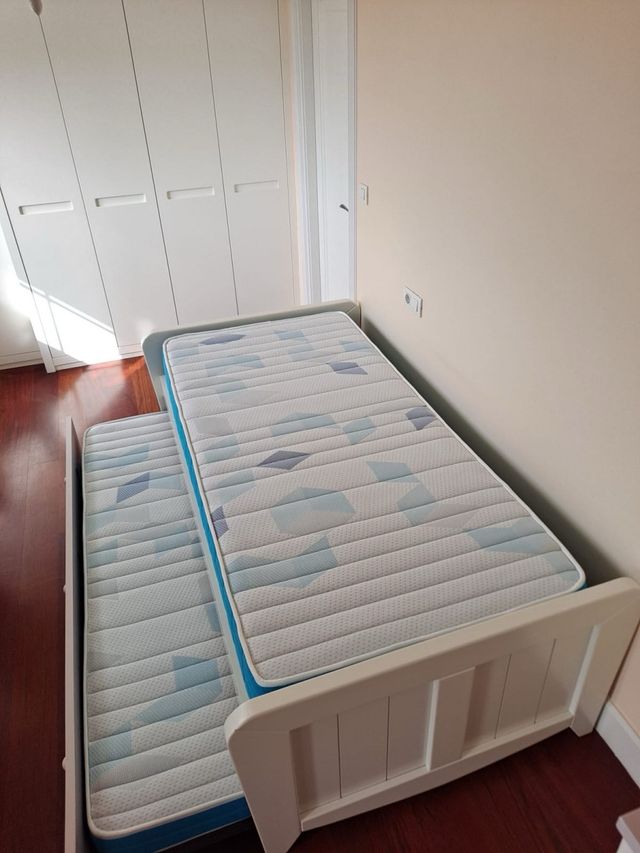 Cama nido 90cm - 2 colchones nuevos