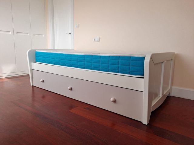 Cama nido 90cm - 2 colchones nuevos