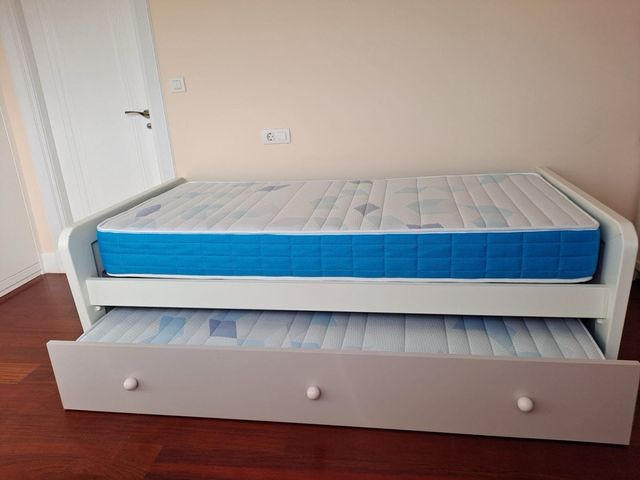 Cama nido 90cm - 2 colchones nuevos