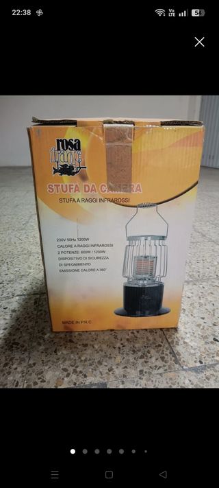 Stufa a Raggi Infrarossi 1200W