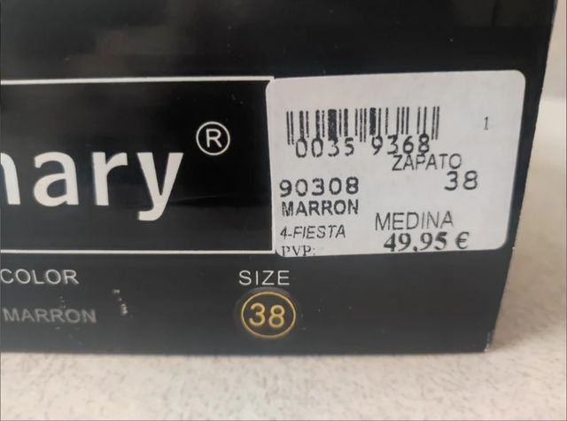 Zapatos beige y marrón 38 sin estrenar