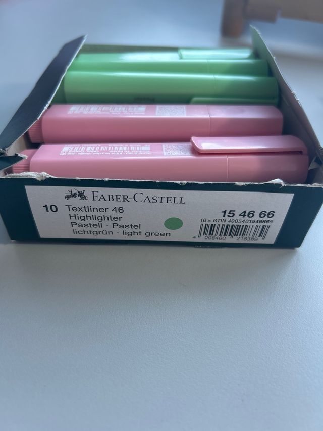 10 Rotuladores Faber-Castell Textliner 46 Pastel