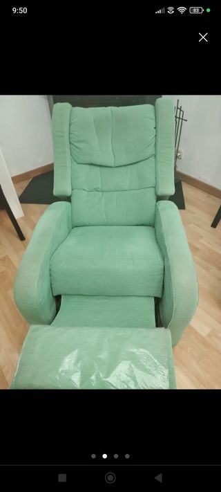 Sofá Relax Verde - Tela