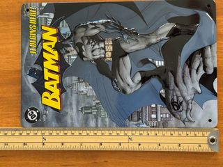 Placa Metalica Batman It Begins Here