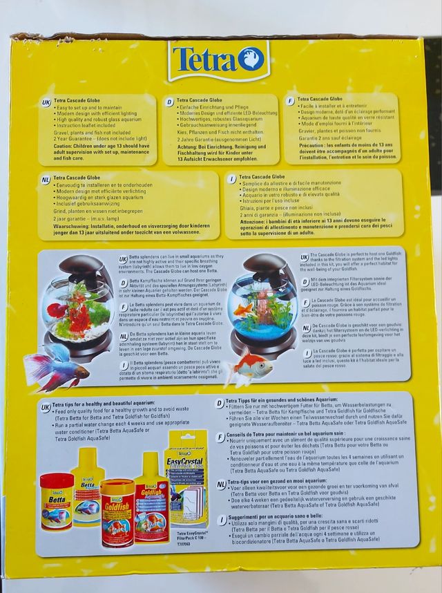 Cascade Globe - Pecera con filtro