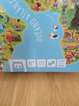 Puzzle 250 piezas mapa mundo