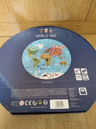 Puzzle 250 piezas mapa mundo