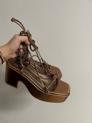 Sandalias Ulanka plataforma doradas
