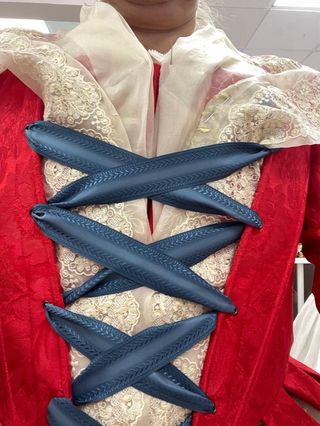 Traje Fallera Rojo S.XVIII