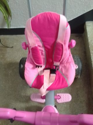 Triciclo infantil rosa - Plegable