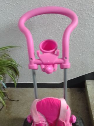 Triciclo infantil rosa - Plegable